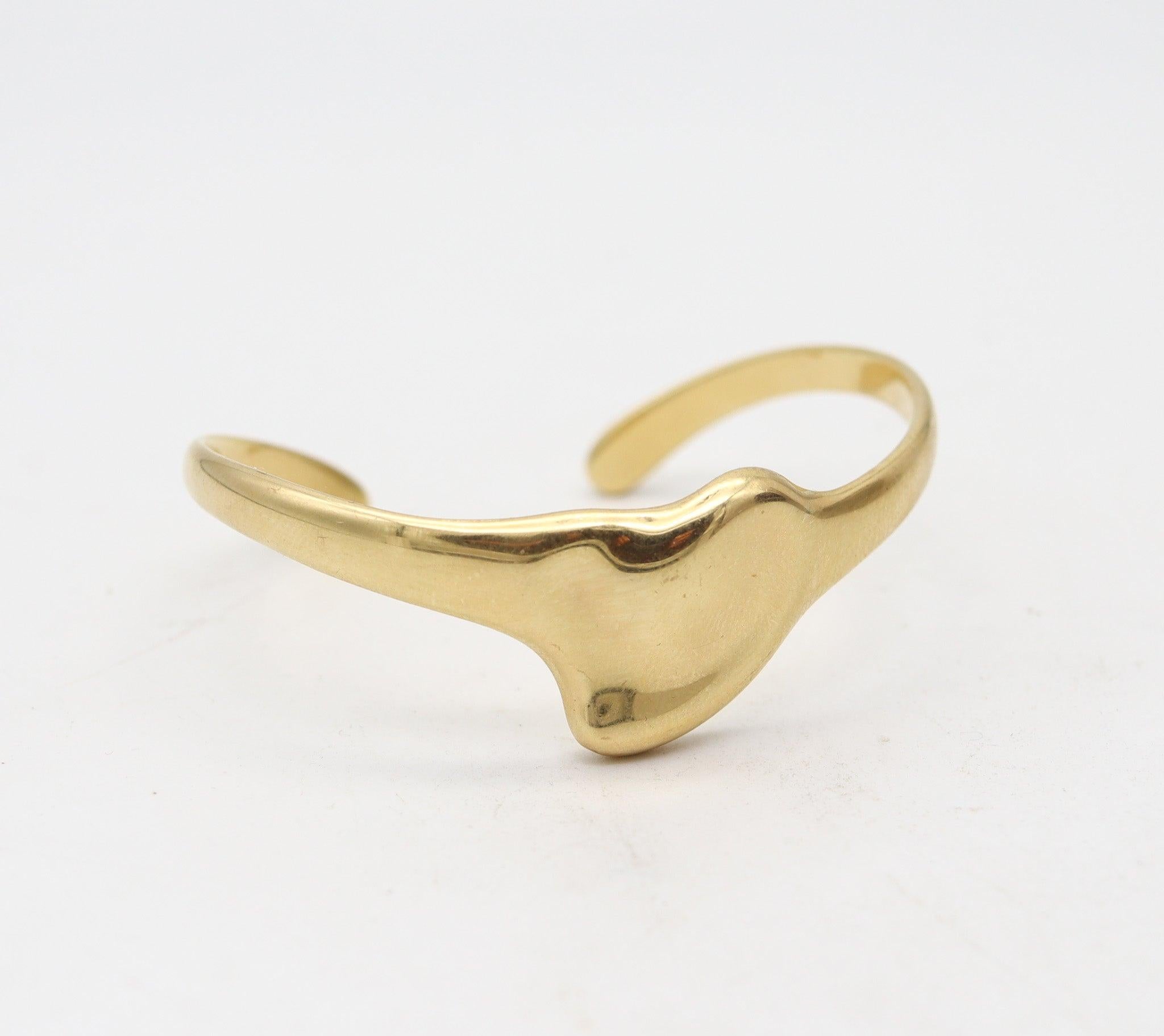 TIFFANY & CO. 1980 Elsa Peretti Free Forms Manschettenarmband aus massivem 18Kt Gelb (Modernistisch) im Angebot