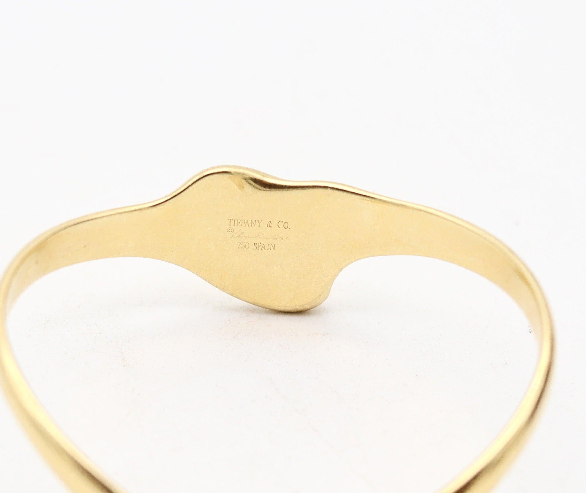 TIFFANY & CO. 1980 Elsa Peretti Free Forms Manschettenarmband aus massivem 18Kt Gelb Damen im Angebot