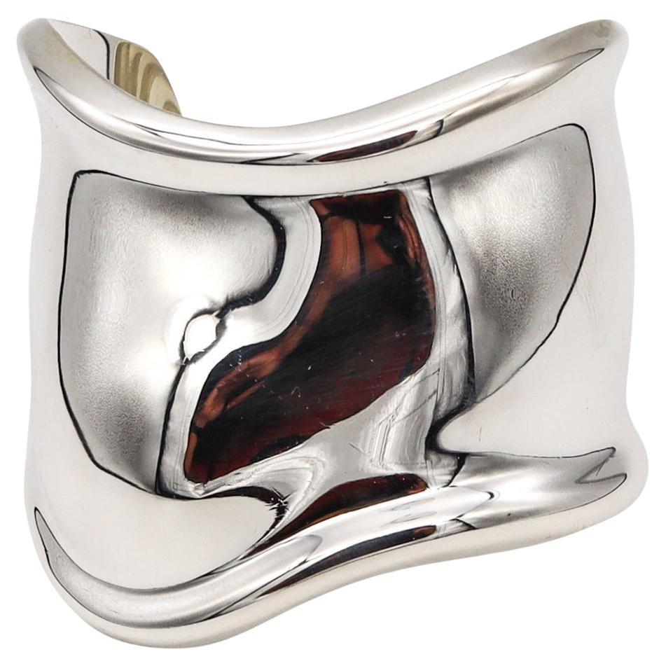 TIFFANY & CO. 1980 Elsa Peretti Vintage RIGHT Bone Cuff In .925 Sterling Silver