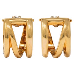 Orecchini a cerchio vintage "Loose Loop" di Tiffany & Co. degli anni '80, in oro giallo 18 carati