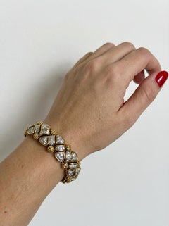 Bracciale in oro giallo con diamanti Tiffany & Co. anni '80, circa 9,00 carati