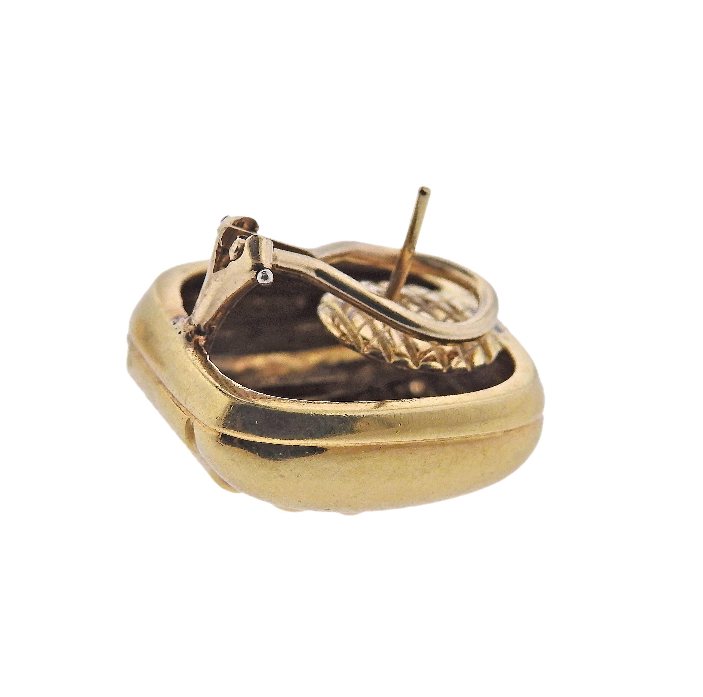 Boucles d'oreilles en or des années 1980 de Tiffany & Co. Excellent état - En vente à New York, NY