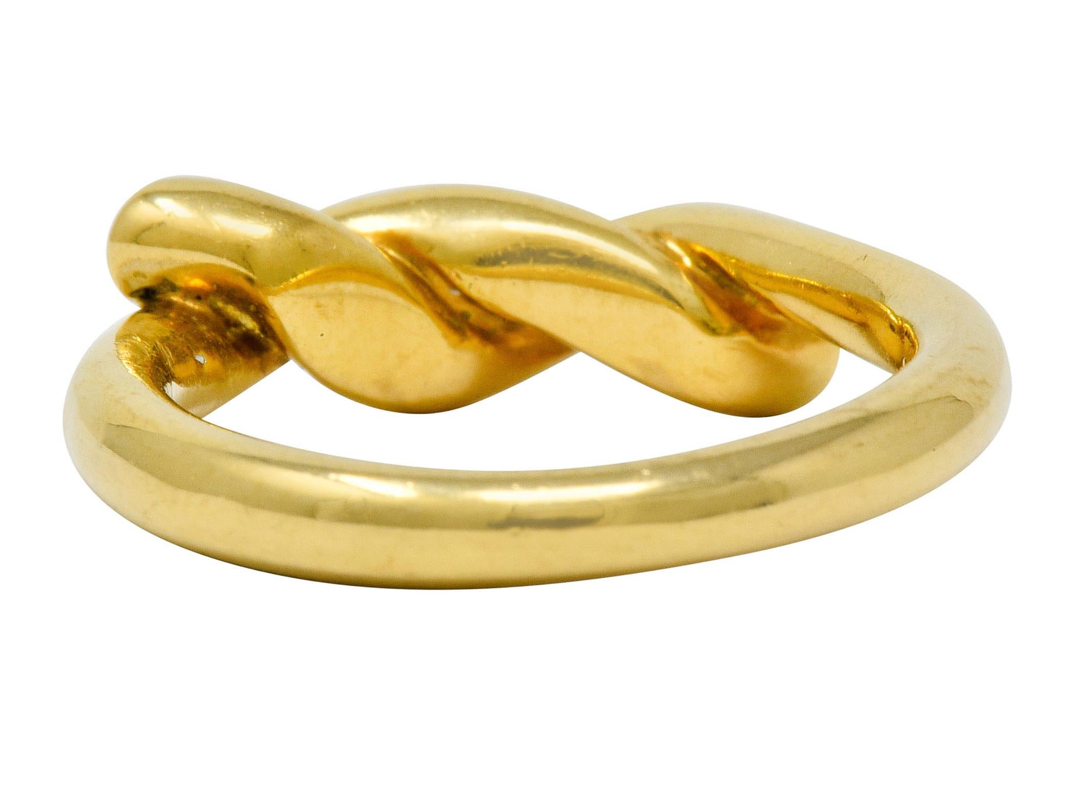 tiffany knot gold ring