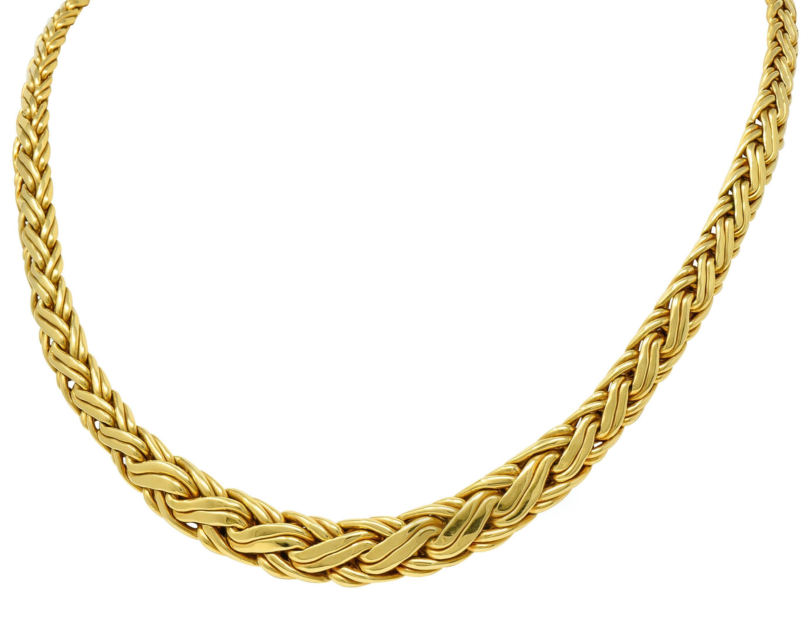 tiffany mens gold chain