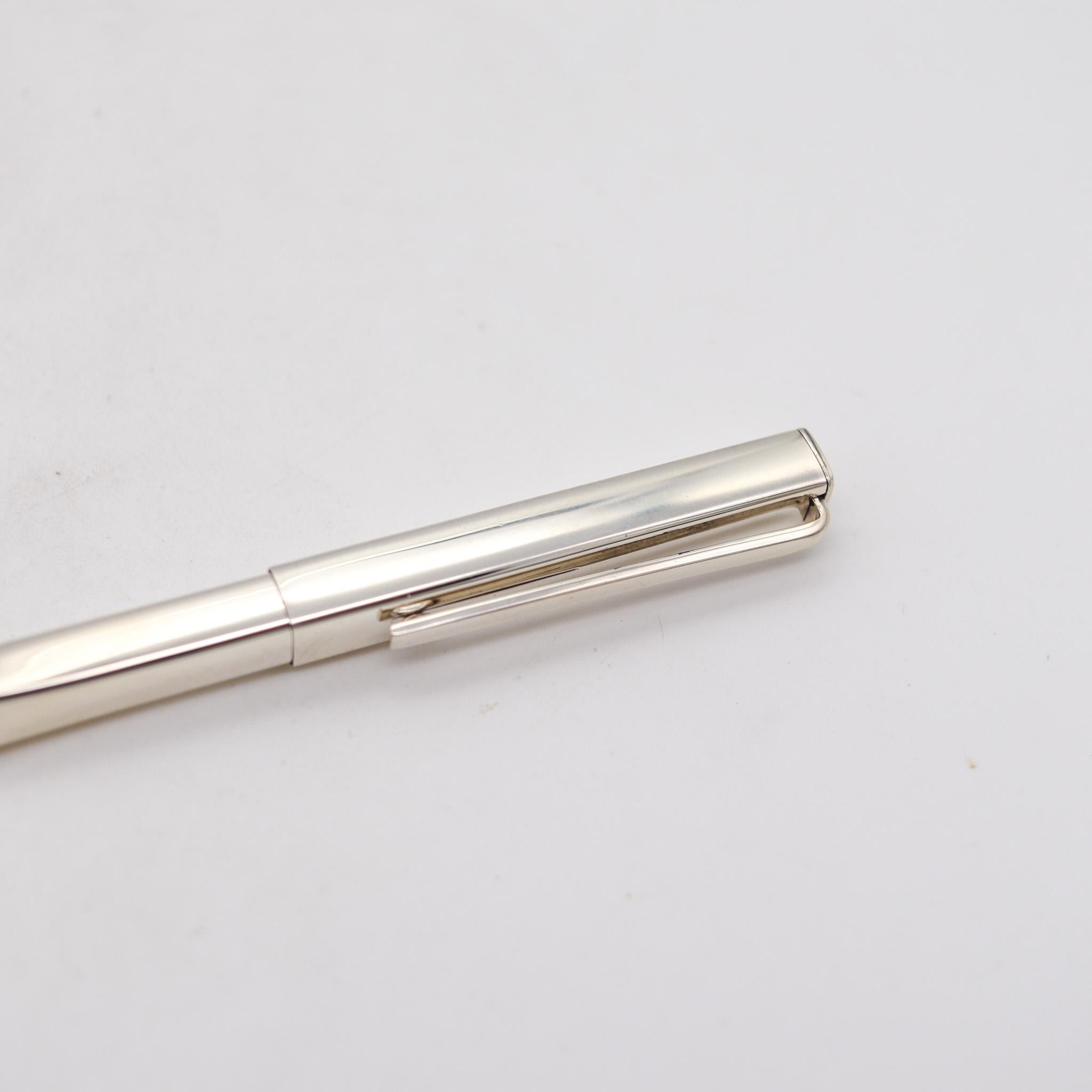 Tiffany & Co. 1981 Angela Cummings Aerodynamic Twisted Pen .925 Sterling Silver For Sale 1