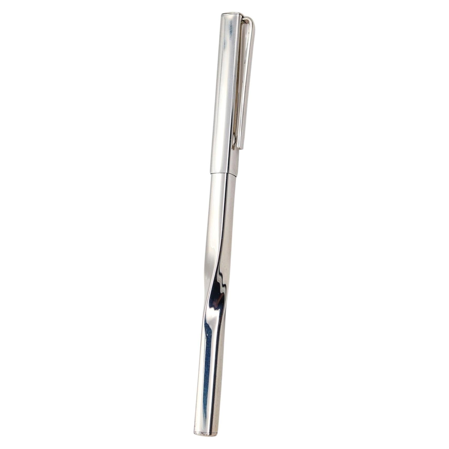 Pre-owned Angela Cummings Tiffany & Co. 1981 Aerodynamic Twisted Pen In .925 Sterling In Silver