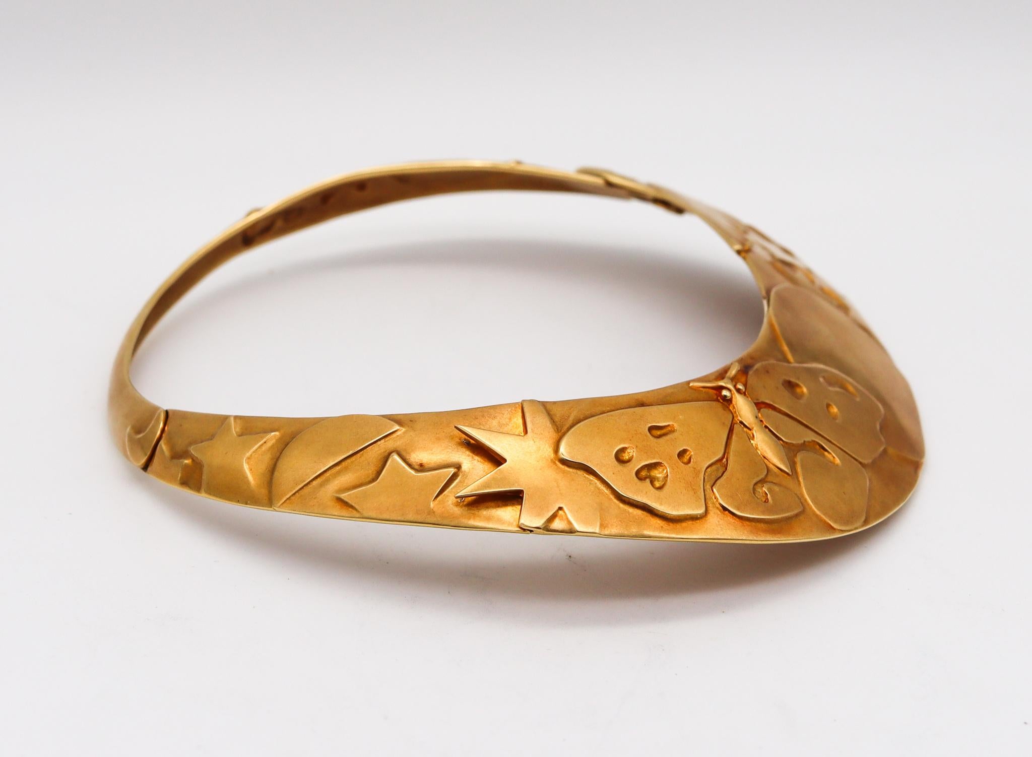 Tiffany & Co. 1981 Angela Cummings, Prototype collier à collier tournant en or 18 carats Pour femmes en vente