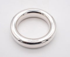 Tiffany & Co 1981 by Elsa Peretti Large Doughnut Bangle in 925 Sterling Silver