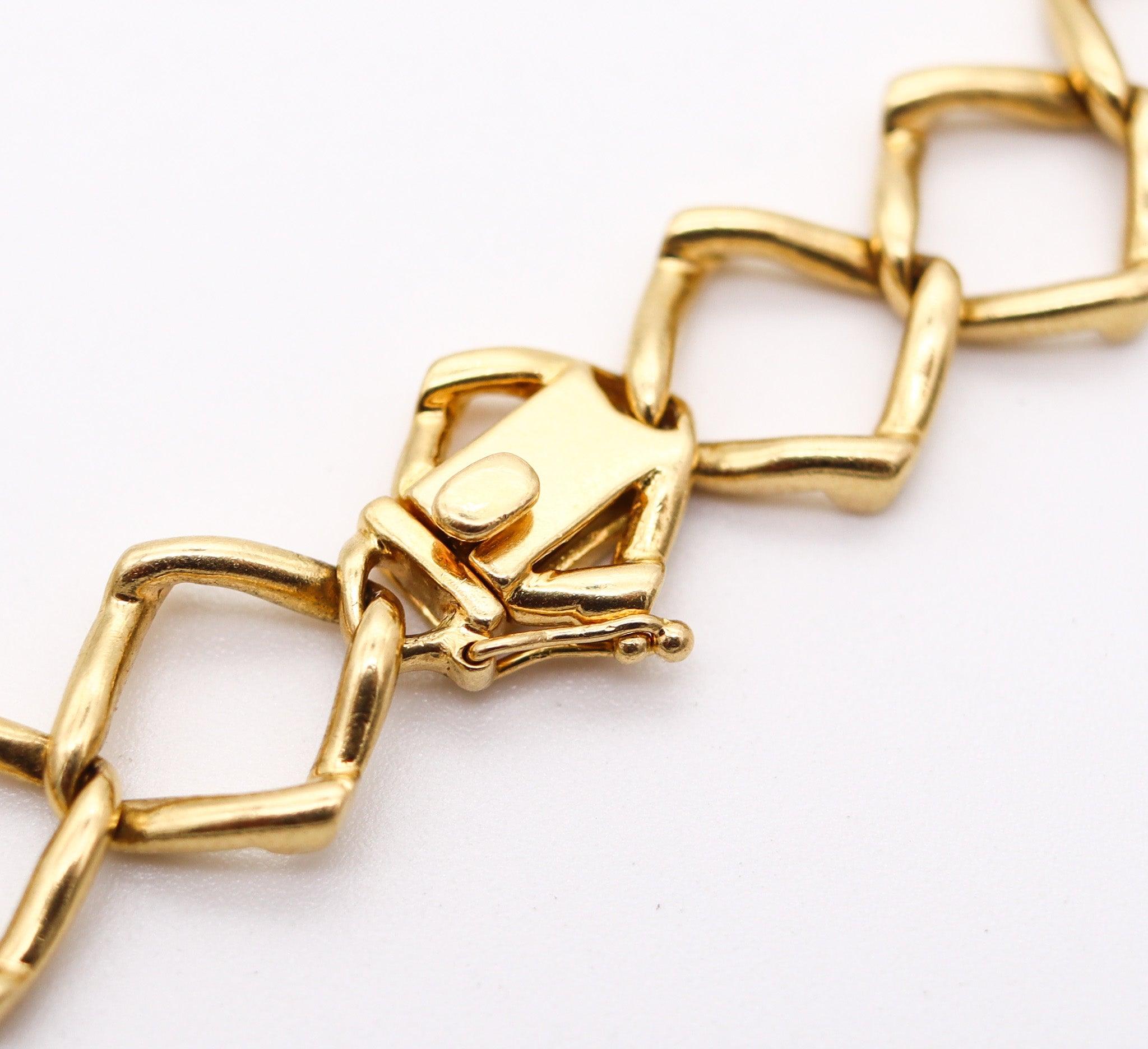 TIFFANY & CO. 1981 By Paloma Picasso Necklace In 18Kt Gold, Platinum & Diamonds In Excellent Condition In Miami, FL