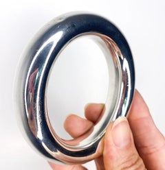 Tiffany & Co 1981 Elsa Peretti Bold Doughnut Bangle in Solid 925 Sterling Silver