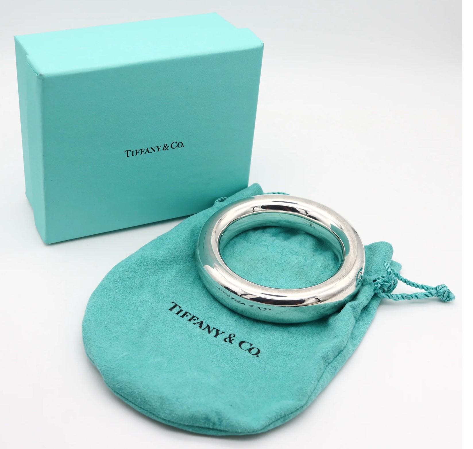 Tiffany & Co 1981 Elsa Peretti Bold Doughnut-Armreif aus massivem 925 Sterlingsilber, Tiffany & Co (Modernistisch) im Angebot