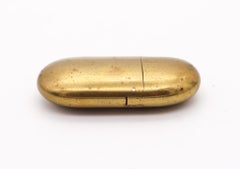 TIFFANY & CO. 1982 Elsa Peretti Bean Petrol Pocket Lighter In Polished Solid