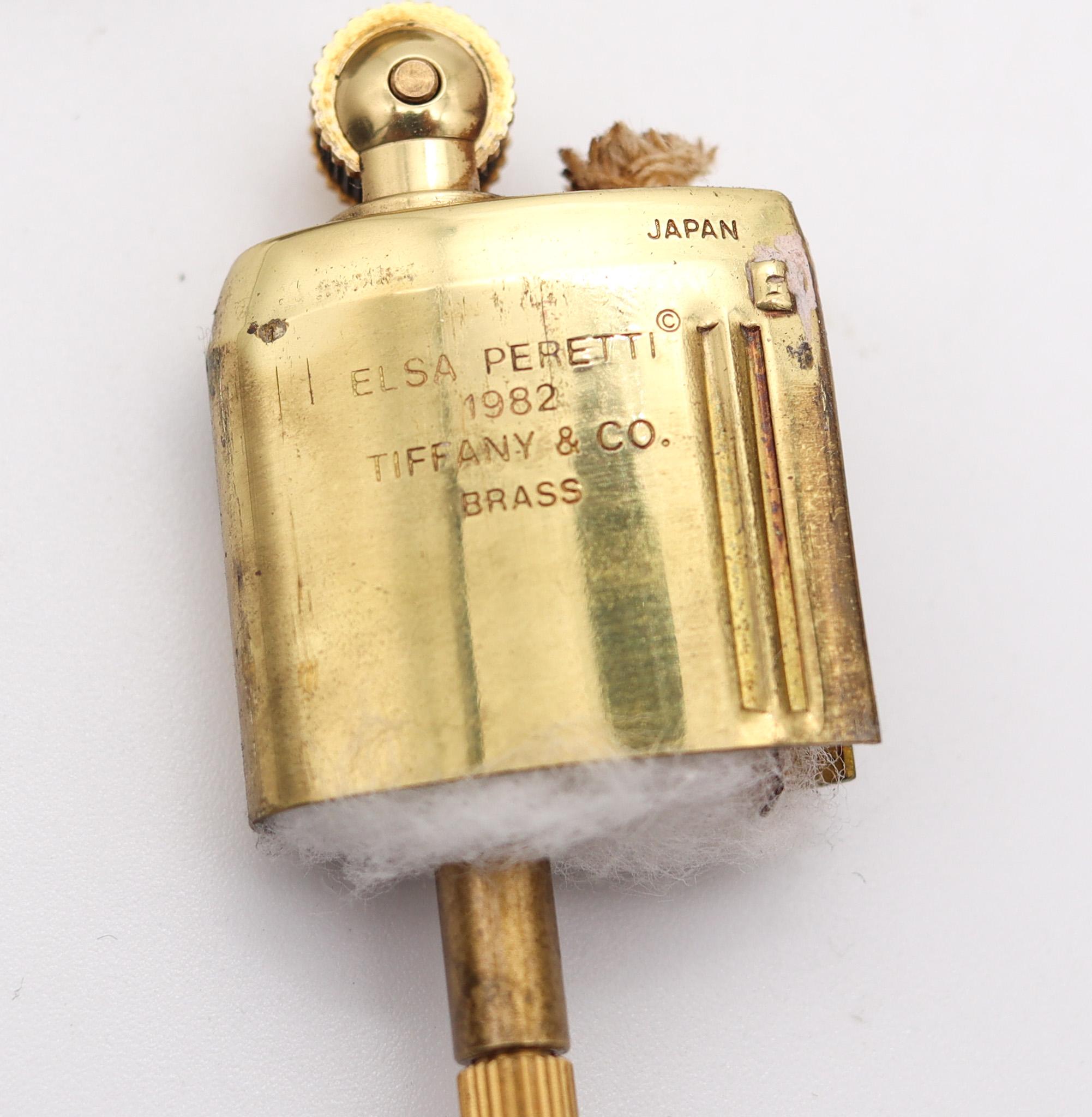 TIFFANY & CO. 1982 Elsa Peretti Bean Petrol Pocket Lighter In Polished Solid In Excellent Condition In Miami, FL