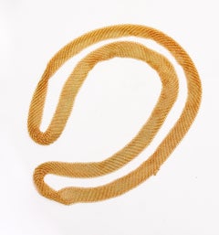 Tiffany & Co. 1982 Elsa Peretti Mesh Long Necklace 18Kt Gold Vermeil On Sterling