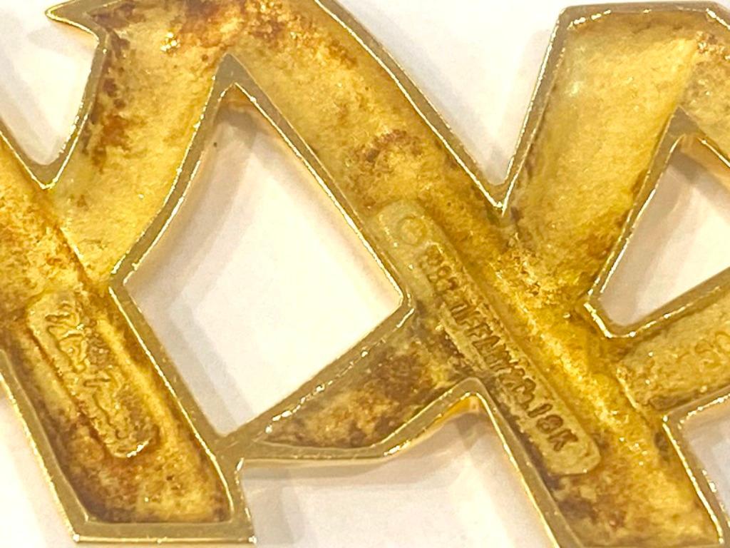 Women's Tiffany & Co. 1983 Paloma Picasso Triple X Kisses Brooch Pin 11.40 Grams For Sale