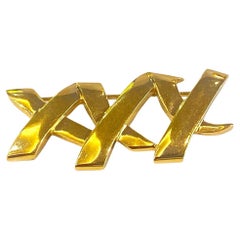Tiffany & Co. 1983 Paloma Picasso Triple X Kisses Brooch Pin 11.40 Grams