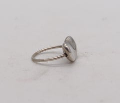 Tiffany & Co 1985 Elsa Peretti Rare Kinetic Bean Ring Solid .925 Sterling Silver
