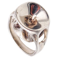Tiffany & Co. 1985 Elsa Peretti Seltener skulpturaler frei geformter Ring in .925 Sterling, Tiffany & Co. 