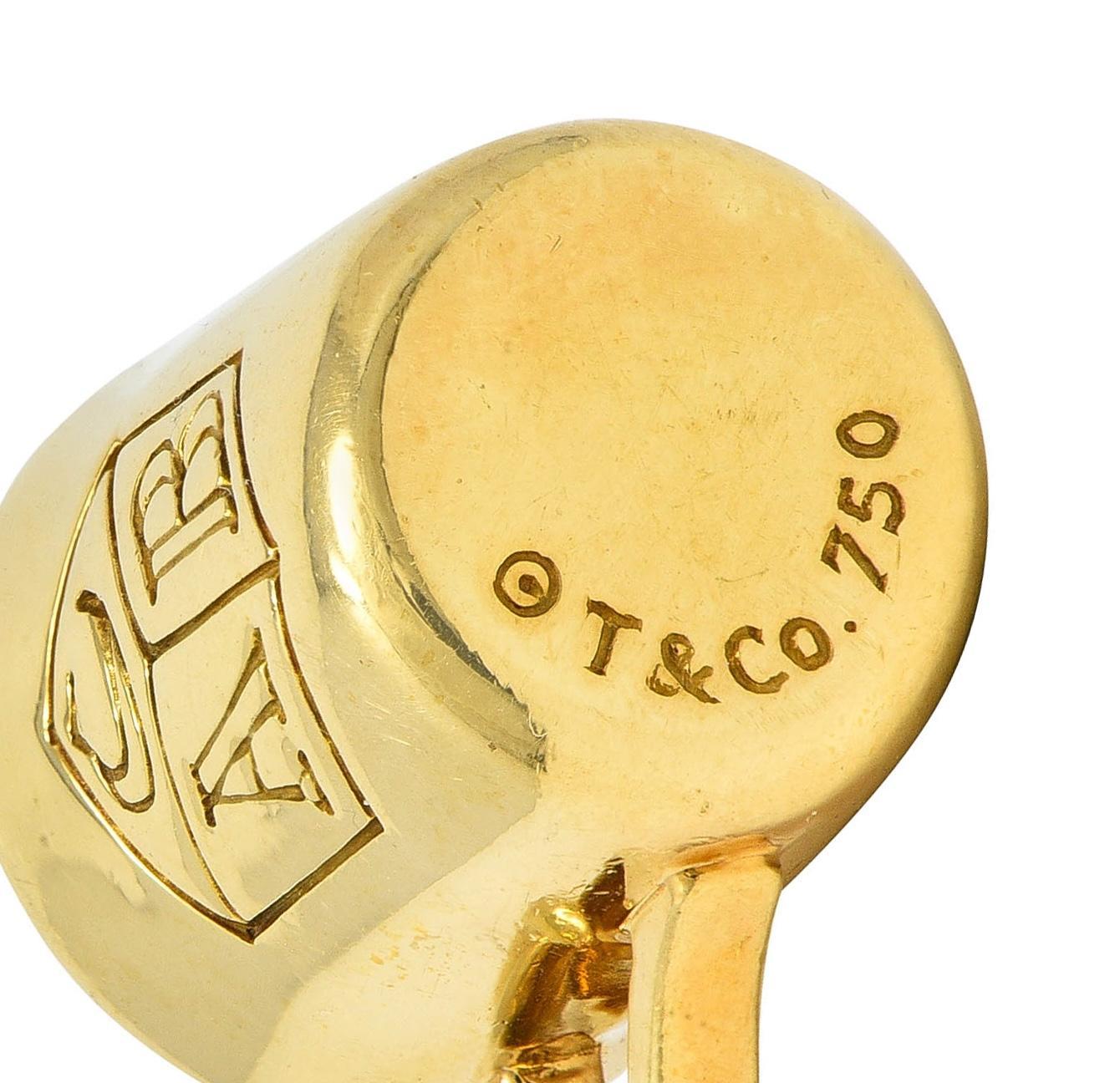 Women's or Men's Tiffany & Co. 1990's 18 Karat Yellow Gold Vintage Baby Cup Charm For Sale