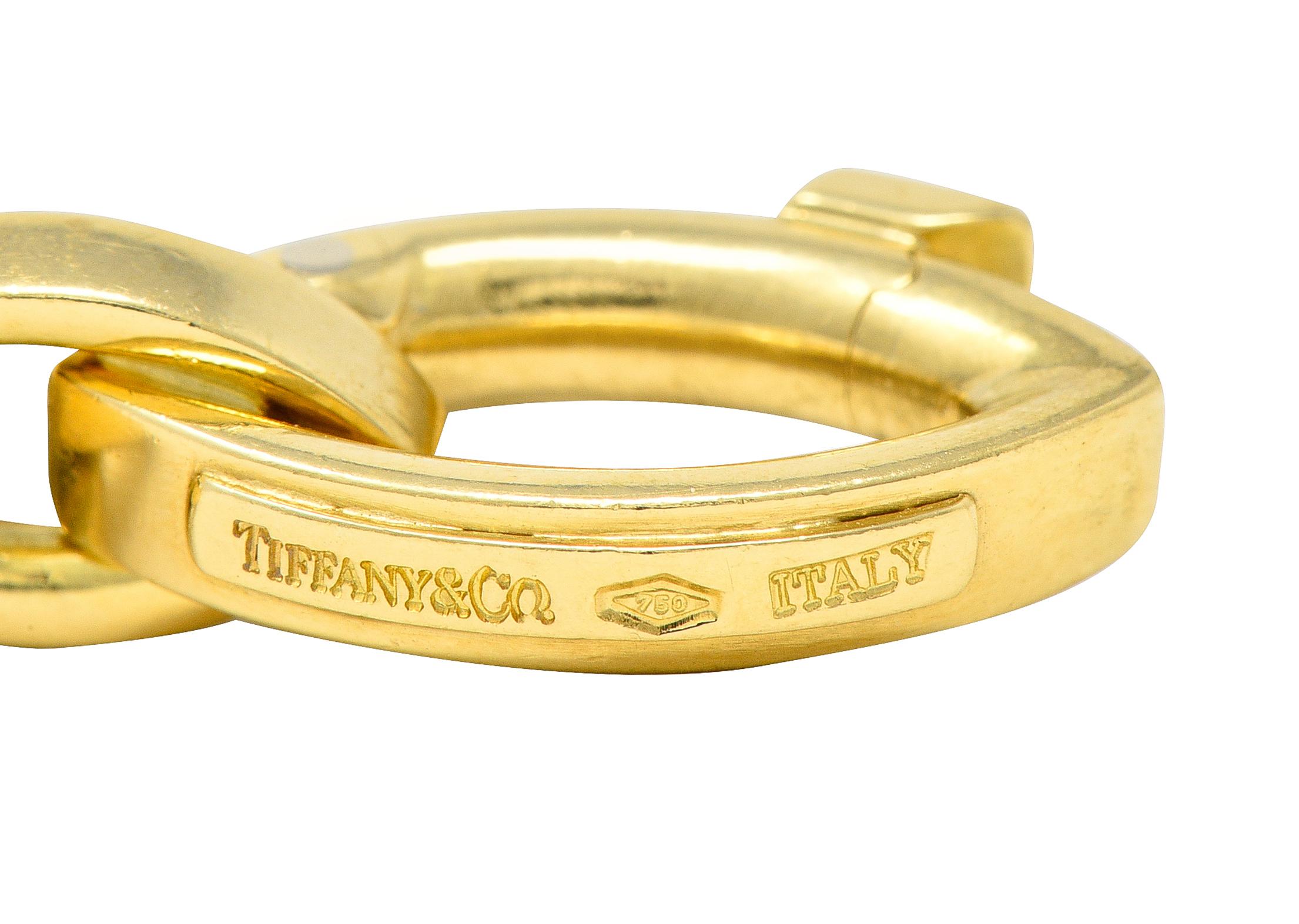 Tiffany & Co. 1990s 18 Karat Yellow Gold Vintage Marquise Link Bracelet 4