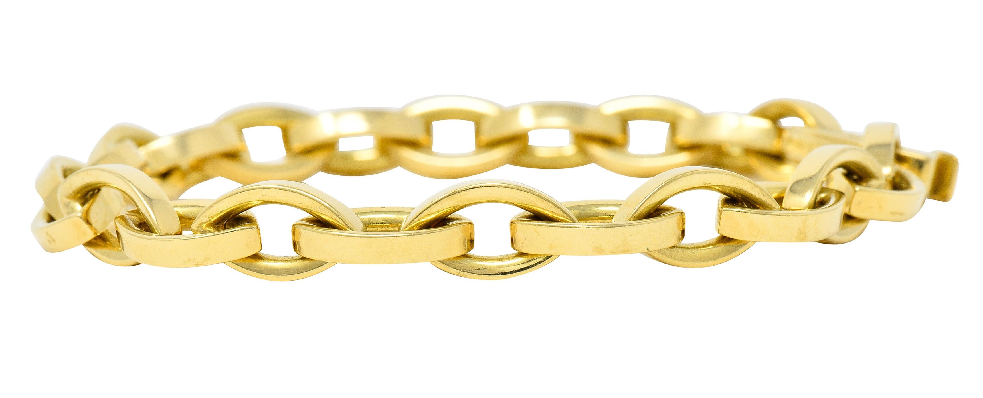 Contemporary Tiffany & Co. 1990s 18 Karat Yellow Gold Vintage Marquise Link Bracelet
