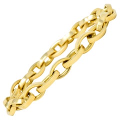 Tiffany & Co. Bracelet à maillons marquise vintage en or jaune 18 carats, années 1990