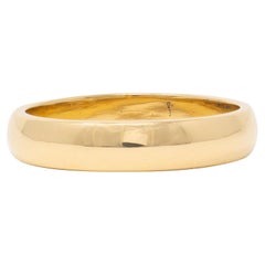 Tiffany 
Co. 1990
s 18 Karat Yellow Gold Vintage Wedding Band Ring