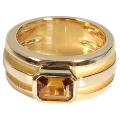 Tiffany & Co. 1990's Citrine Ring in 18K Yellow Gold