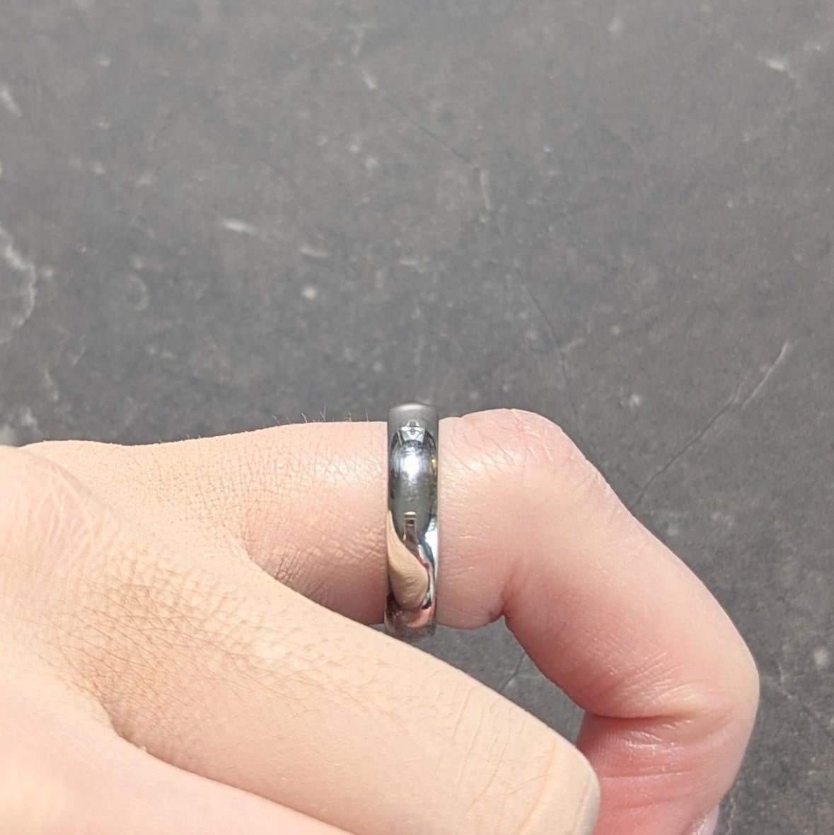 Tiffany & Co. 1990 Anillo de boda unisex Vintage Forever de platino en venta 6