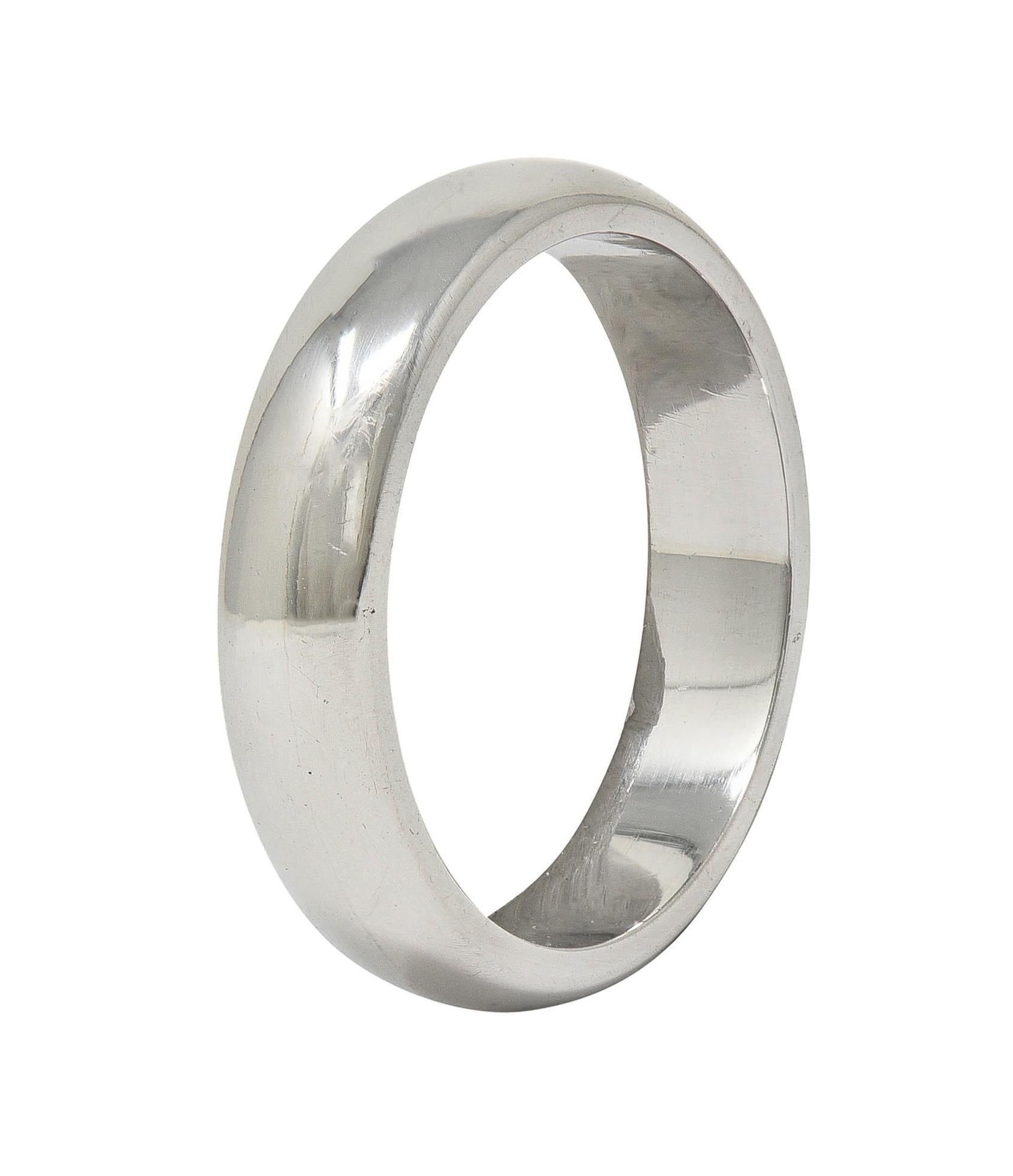 Femenino o masculino Tiffany & Co. 1990 Anillo de boda unisex Vintage Forever de platino en venta