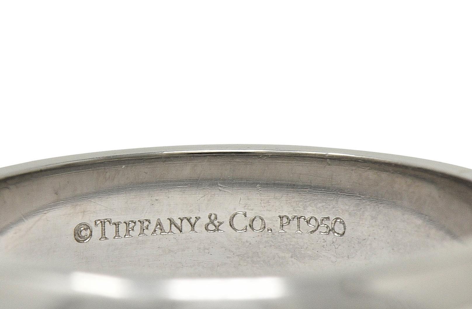 Tiffany & Co. 1990 Anillo de boda unisex Vintage Forever de platino en venta 2