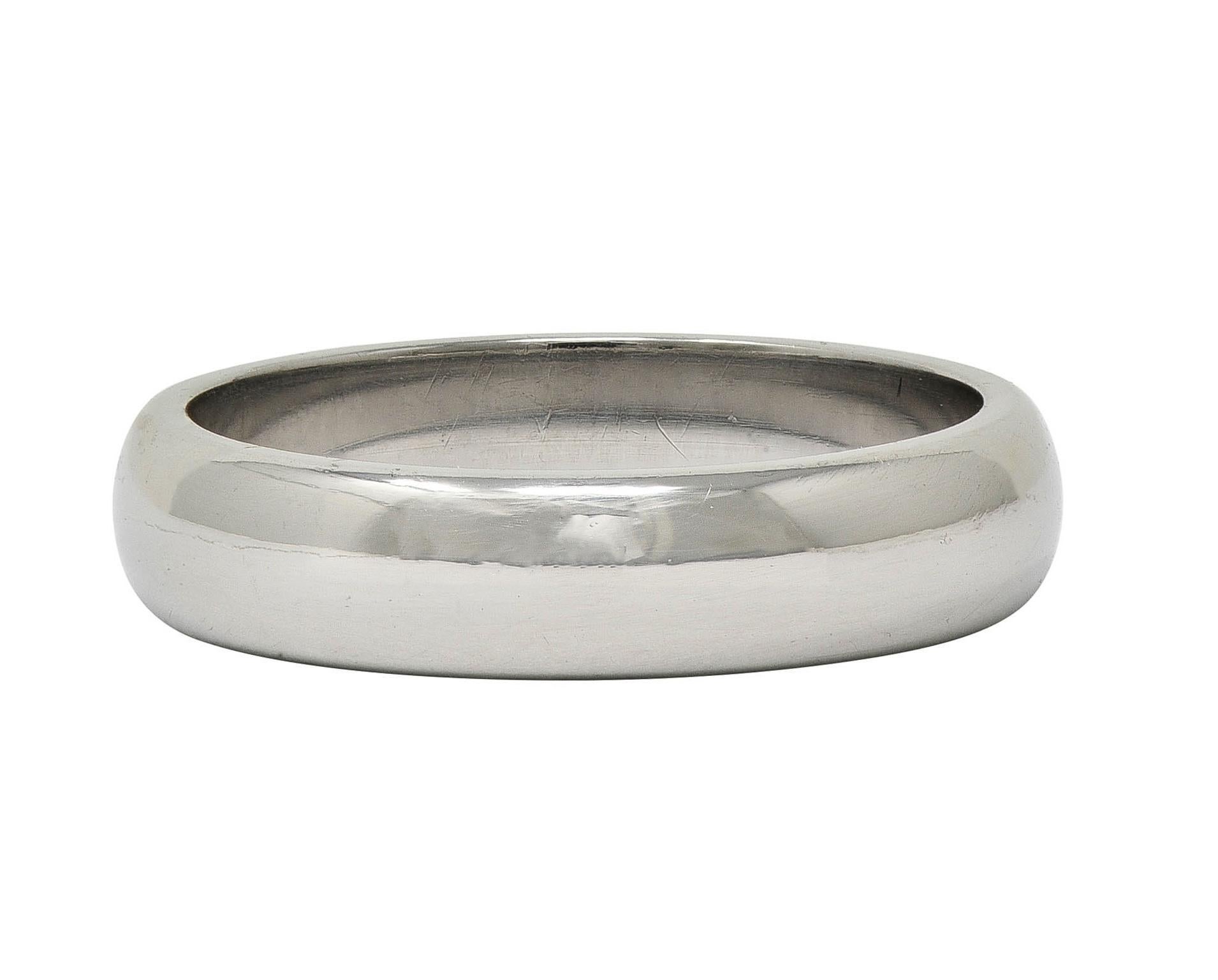 Tiffany & Co. 1990 Anillo de boda unisex Vintage Forever de platino