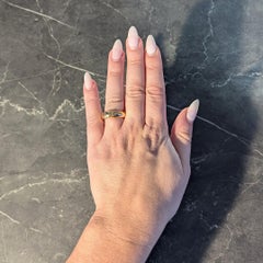 Tiffany & Co. 1993 18 Karat Two-Tone Gold Vintage Friendship Heart Band Ring