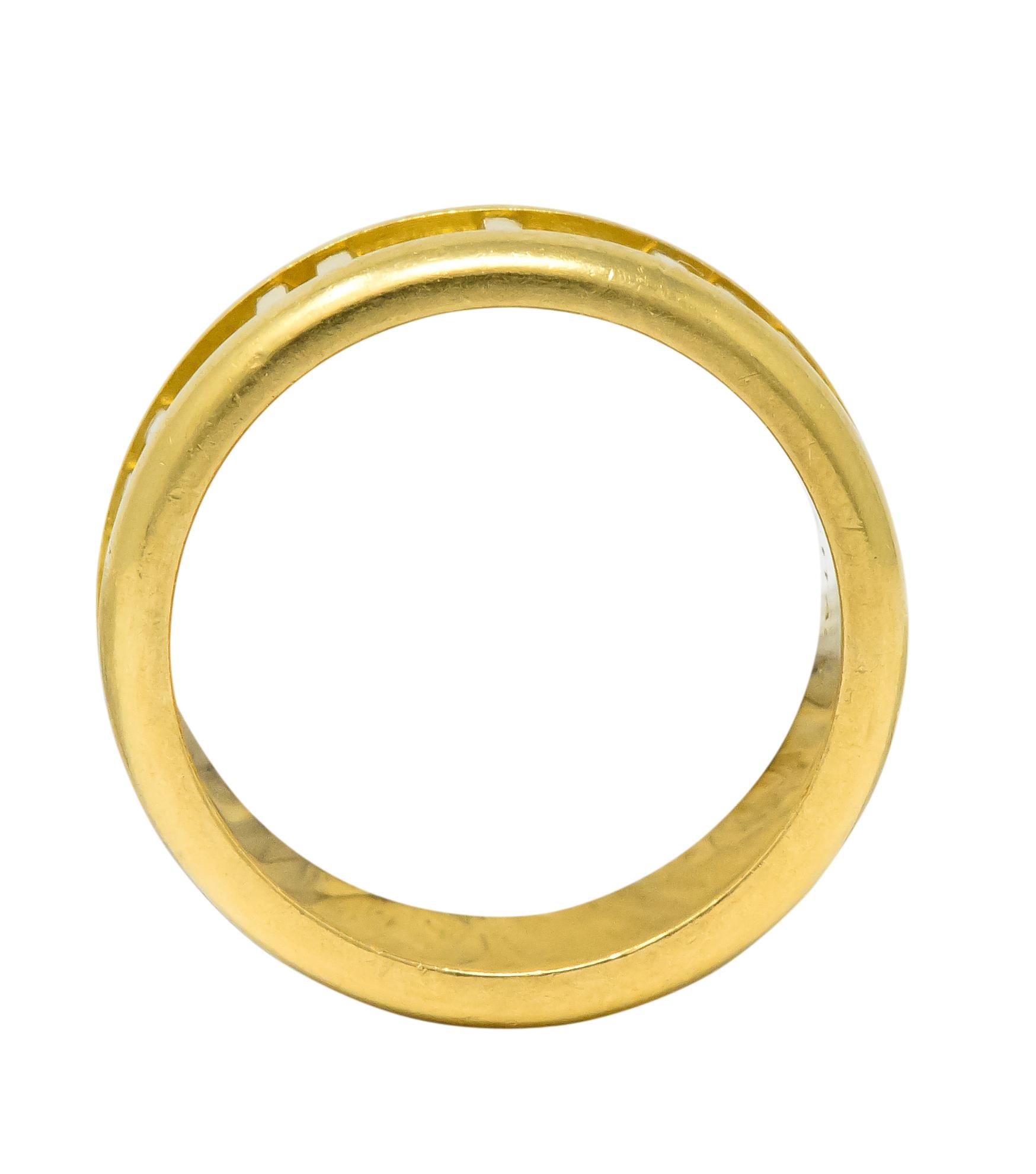 Tiffany & Co. 1995 18 Karat Gold Atlas Wide Band Ring Unisex In Excellent Condition In Philadelphia, PA