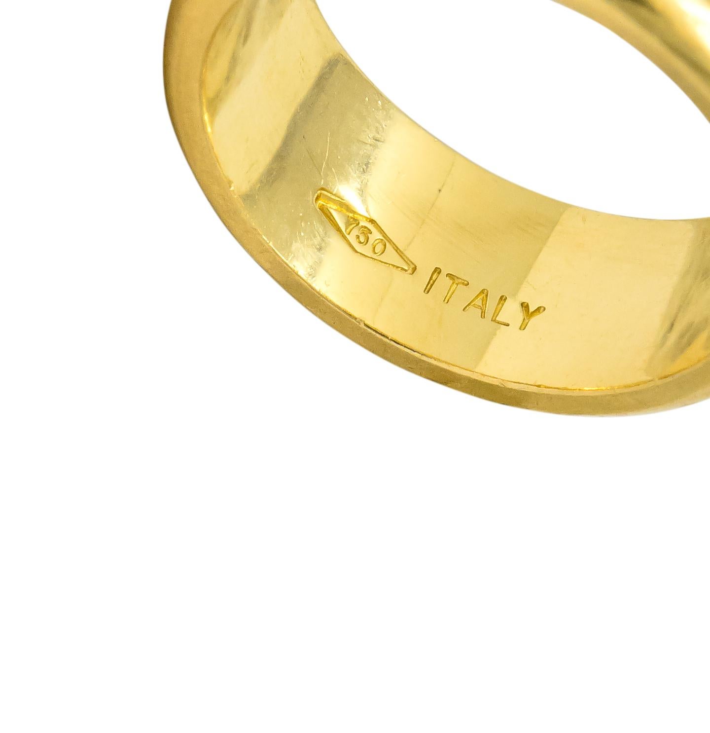 Tiffany & Co. 1995 18 Karat Gold Atlas Wide Band Ring Unisex 2