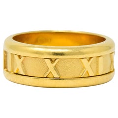 Tiffany & Co. 1995 18 Karat Gold Atlas Wide Band Ring Unisex