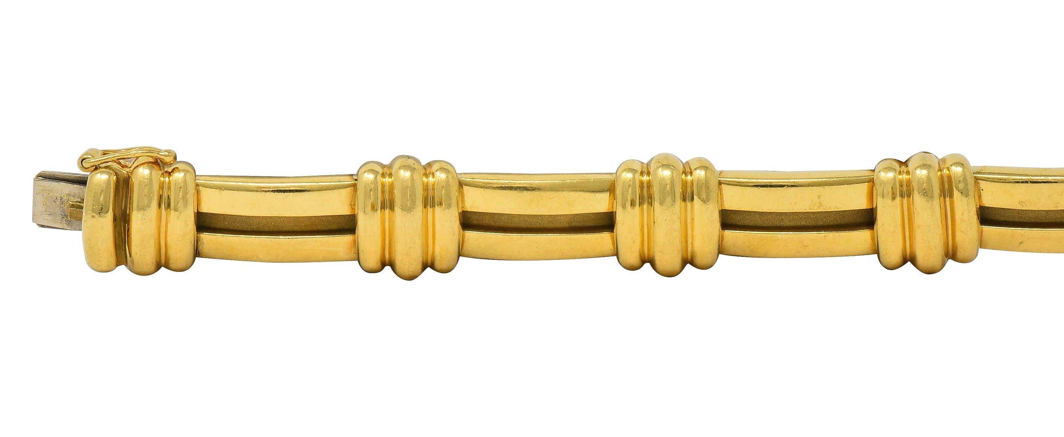 Women's or Men's Tiffany & Co. 1995 18 Karat Yellow Gold Vintage Atlas Bracelet For Sale