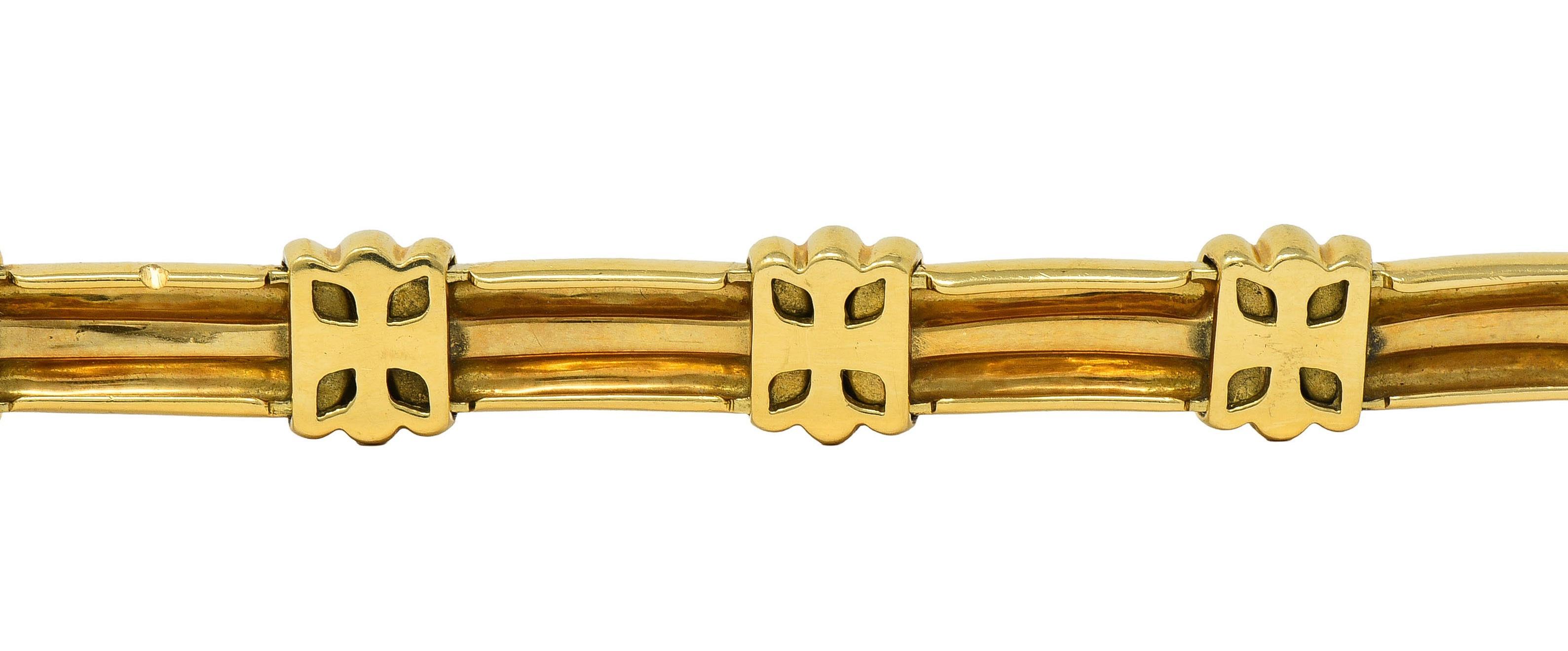 Tiffany & Co. 1995 18 Karat Yellow Gold Vintage Atlas Bracelet For Sale 3