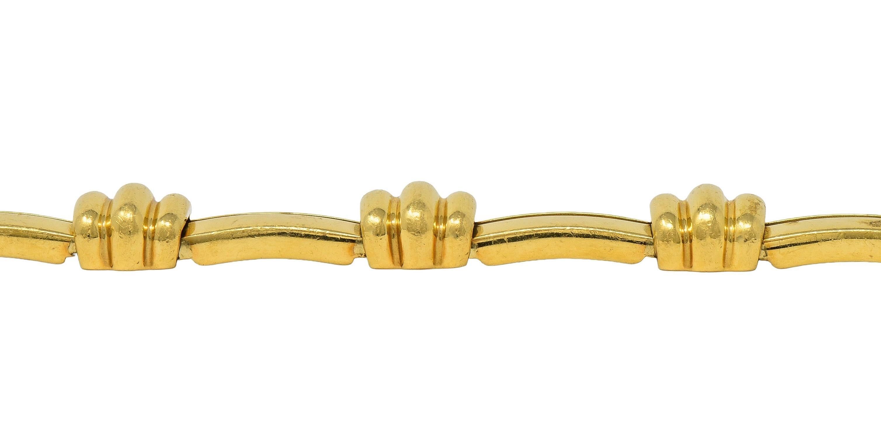 Tiffany & Co. 1995 18 Karat Yellow Gold Vintage Atlas Bracelet For Sale 4