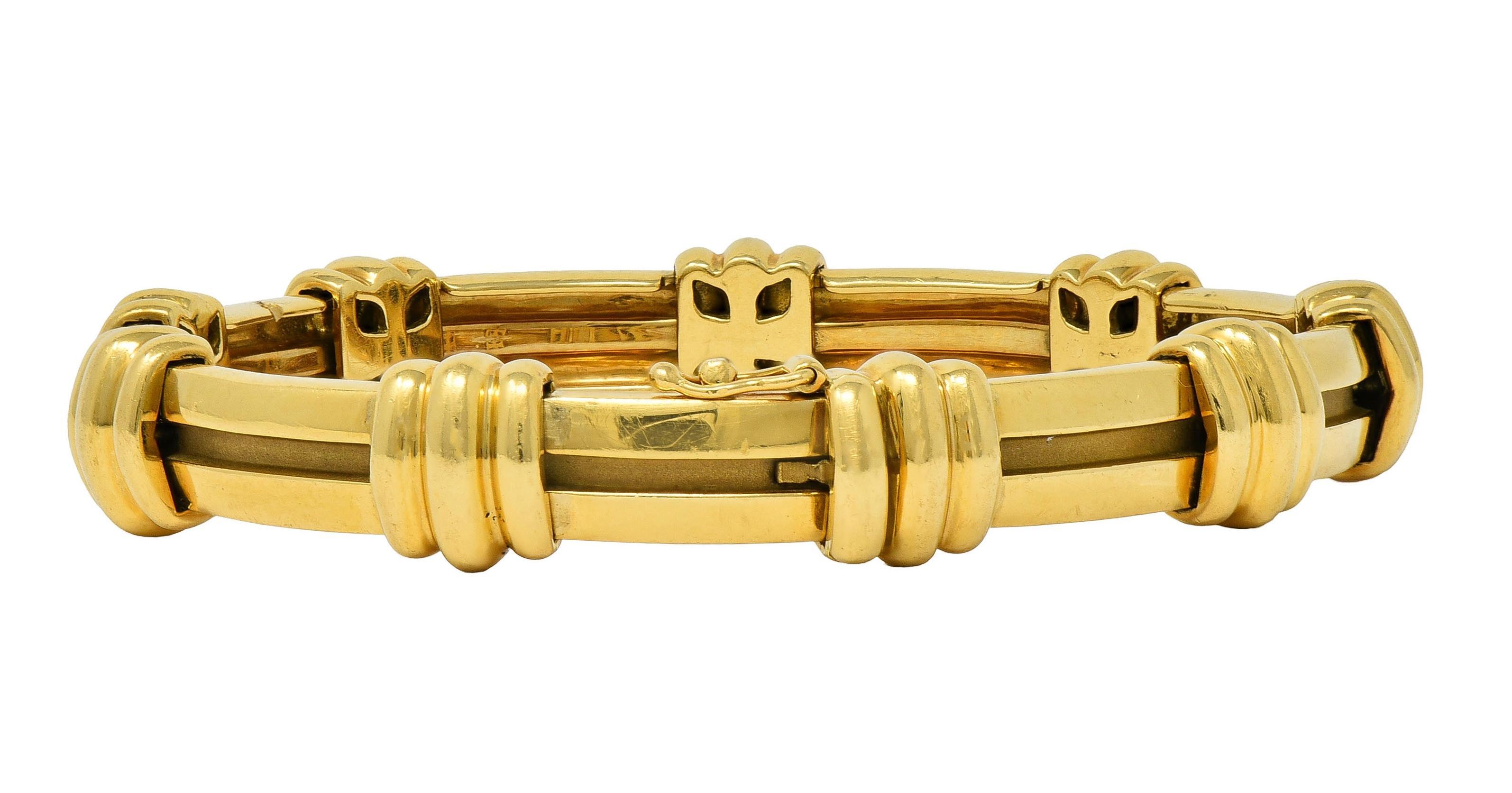 Tiffany & Co. 1995 18 Karat Yellow Gold Vintage Atlas Bracelet For Sale 5