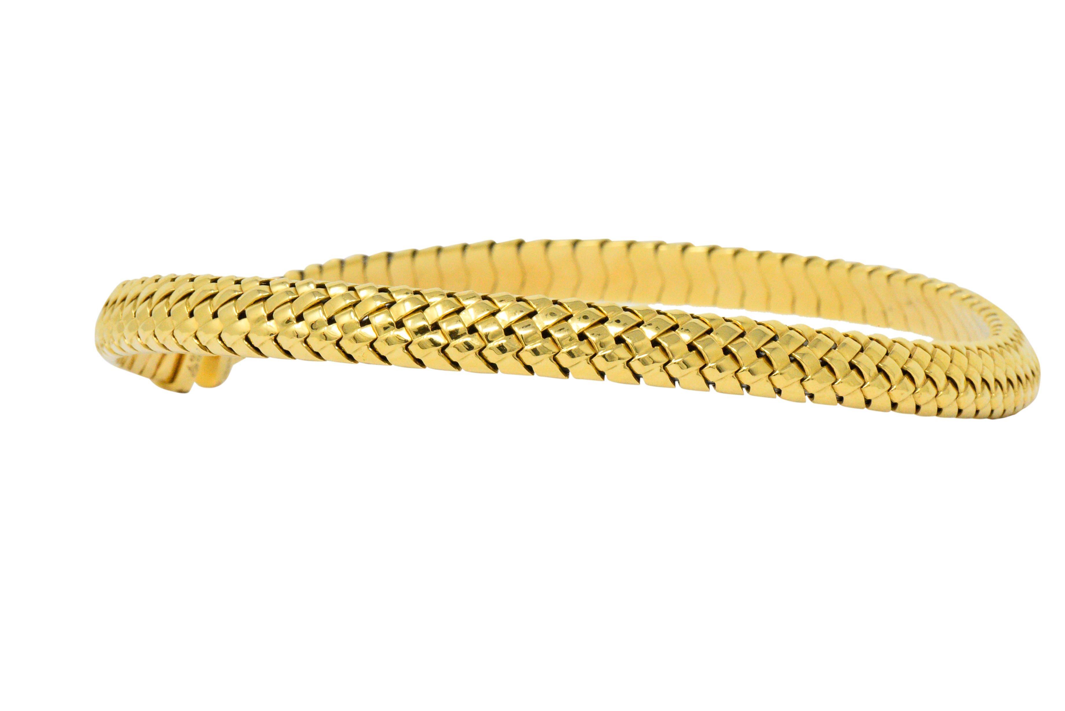 Contemporary Tiffany & Co. 1997 18 Karat Gold Flexible Collar Necklace