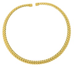 Tiffany & Co. 1997 18 Karat Gold Flexible Collar Necklace