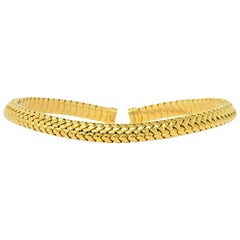 Tiffany & Co. 1997 18 Karat Gold Flexible Collar Necklace