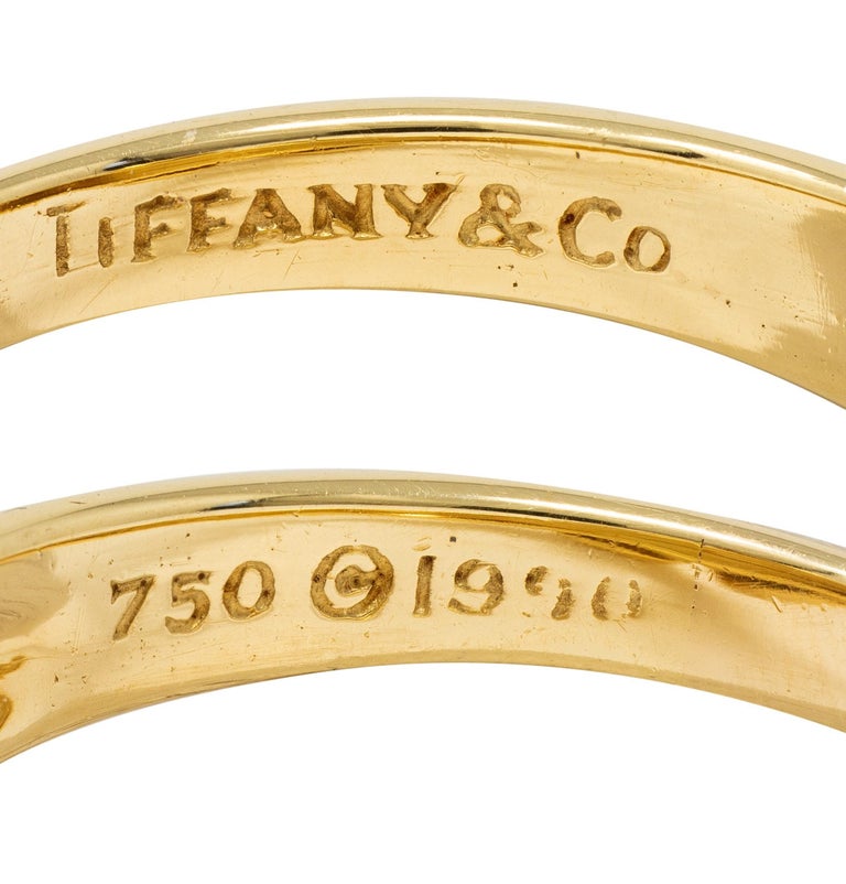 Tiffany and Co. 1998 18 Karat Yellow Gold Vintage X Kiss  display picture 1