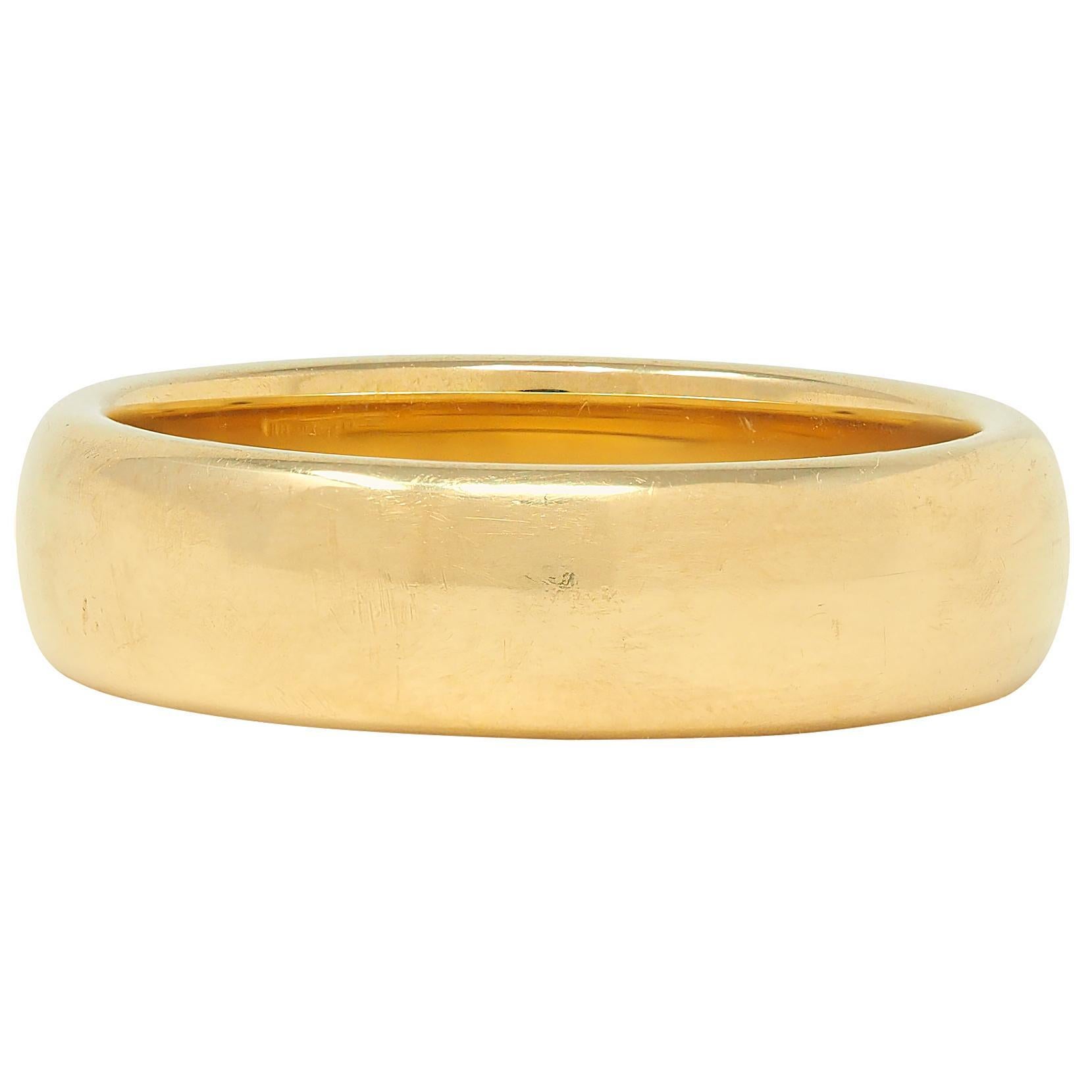 Tiffany & Co. 1999 18 Karat Gelbgold Vintage Forever Ehering für Männer im Zustand „Hervorragend“ im Angebot in Philadelphia, PA