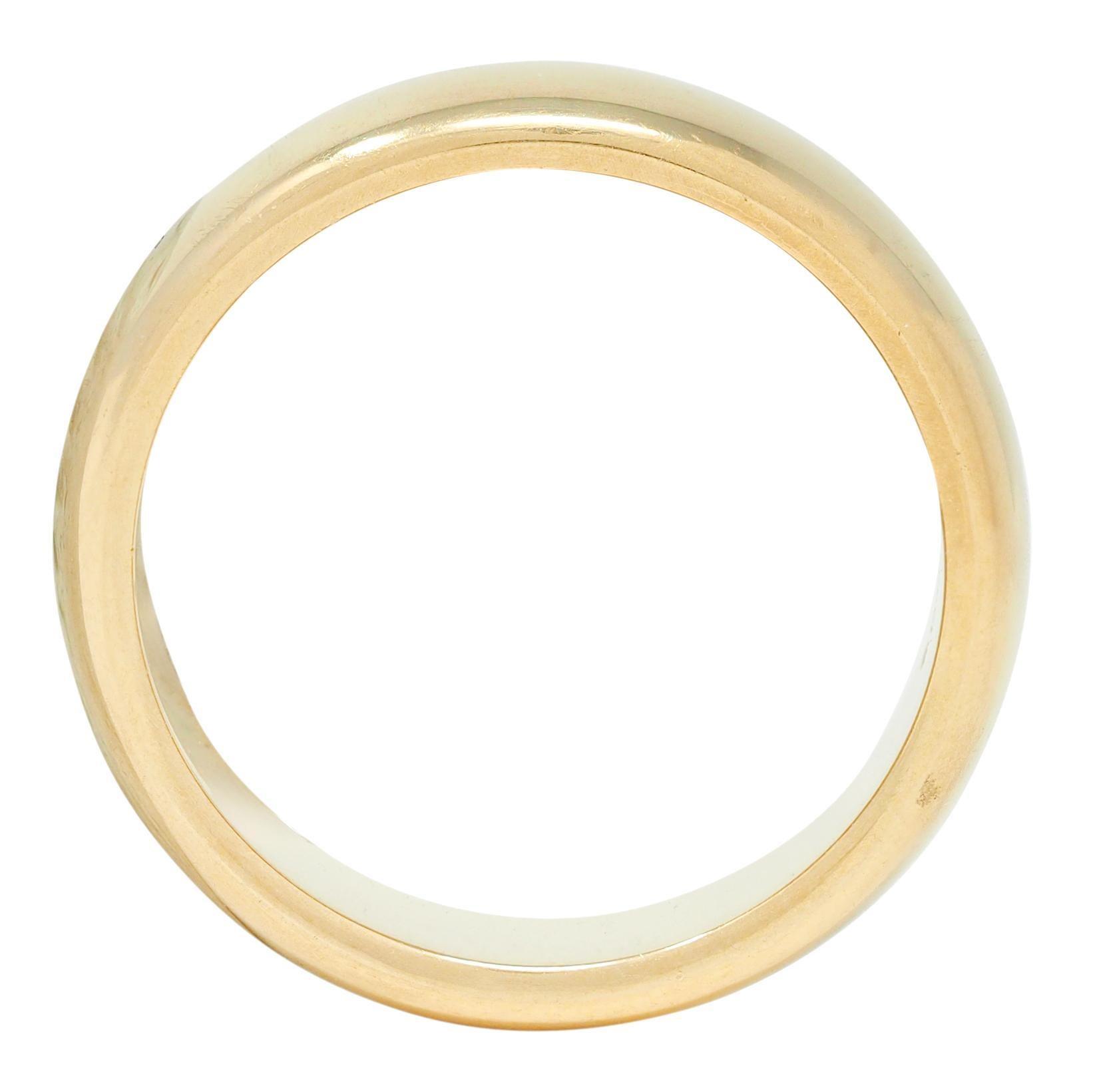 Tiffany & Co. 1999 18 Karat Gelbgold Vintage Forever Ehering für Männer im Angebot 1