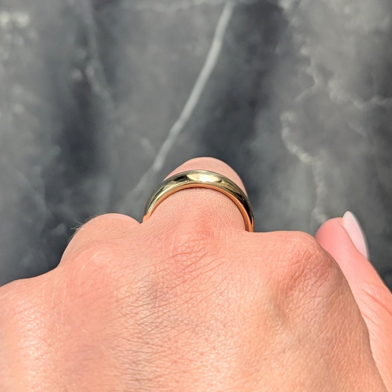 Tiffany & Co. 1999 18 Karat Gelbgold Vintage Forever Ehering für Männer im Angebot 3