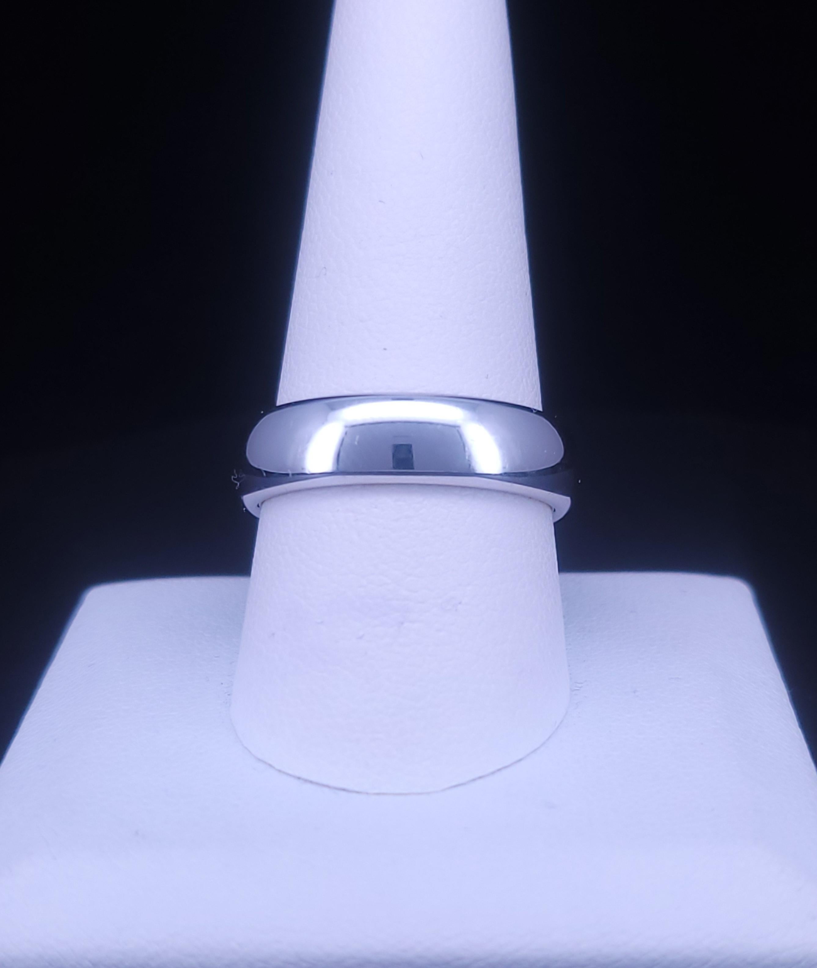 Alliance TIFFANY & Co. 1999 Forever 950 platine 4,5 mm taille 8 en vente 8