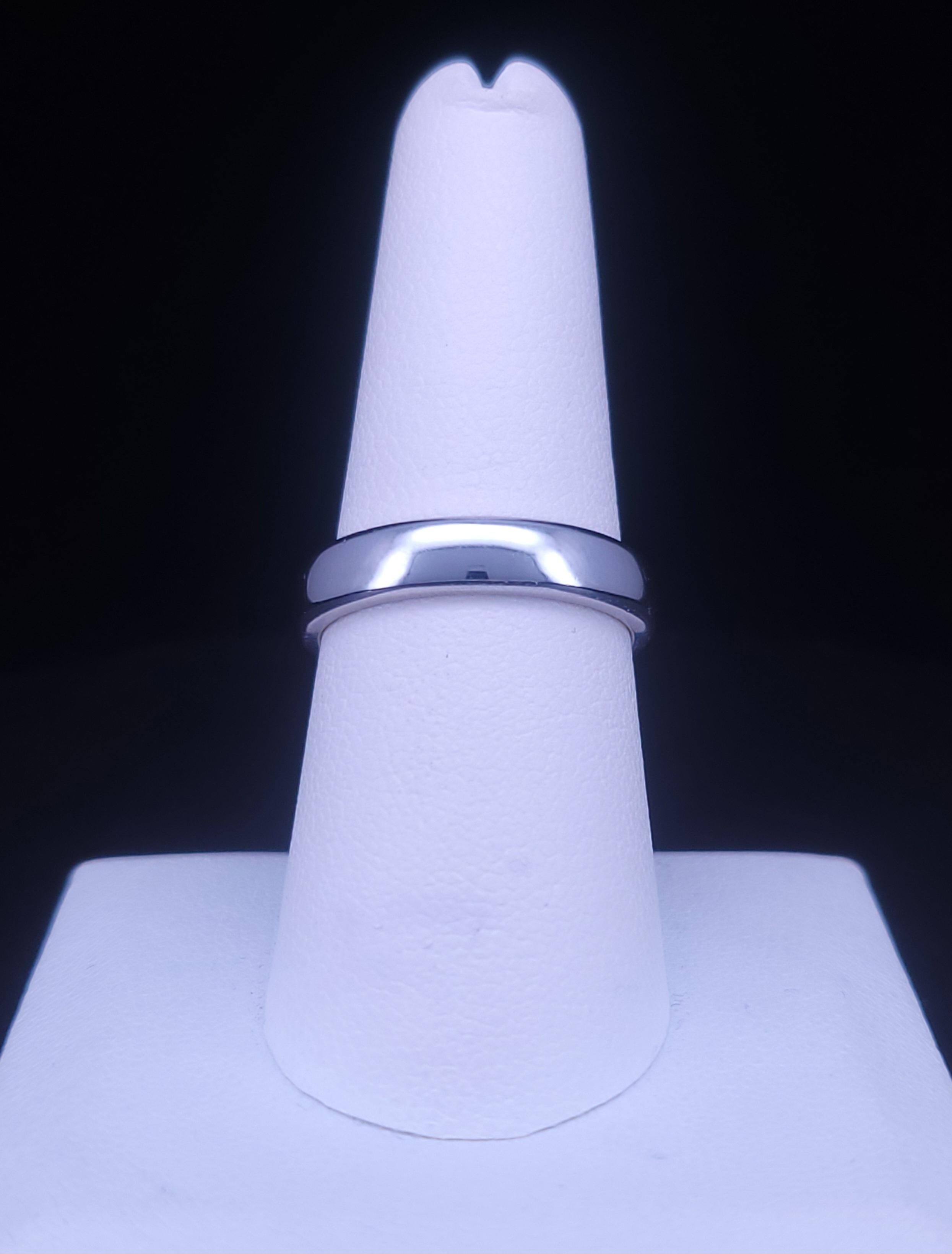 Alliance TIFFANY & Co. 1999 Forever 950 platine 4,5 mm taille 8 en vente 4