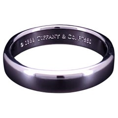 TIFFANY & Co. 1999 Forever 950 Platinum 4.5mm Wedding Band Size 8